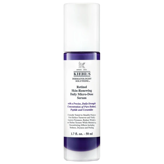 Kiehl's Micro-Dose Anti-Aging Retinol Serum with Ceramides & Peptide (1.7oz / 50mL)